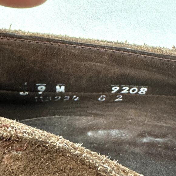 Rancourt & Co x Polo Ralph Lauren Brown Suede Kiltie Moc Loafer Bench Made USA 9 - Picture 11 of 12